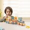 Stacking Wooden Train Set for Kids with Designs and Pull-Along Rope